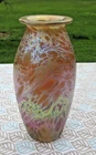 GORGEOUS VINTAGE STEUBEN GOLD AURENE SWIRL VASE BRILLIANT IRIDESCENCE SIGNED