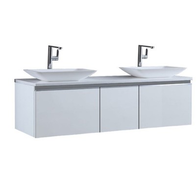 STONEART Badmöbel Milano ME-1600pro-1, weiß, 160x45cm Unterschrank