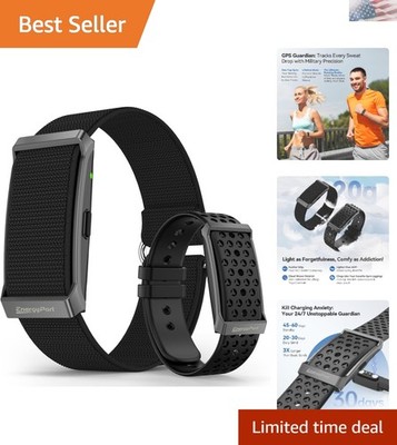 High-Tech Smart Wristband: Real-Time Health Monitoring & 173 Sport Modes, Black