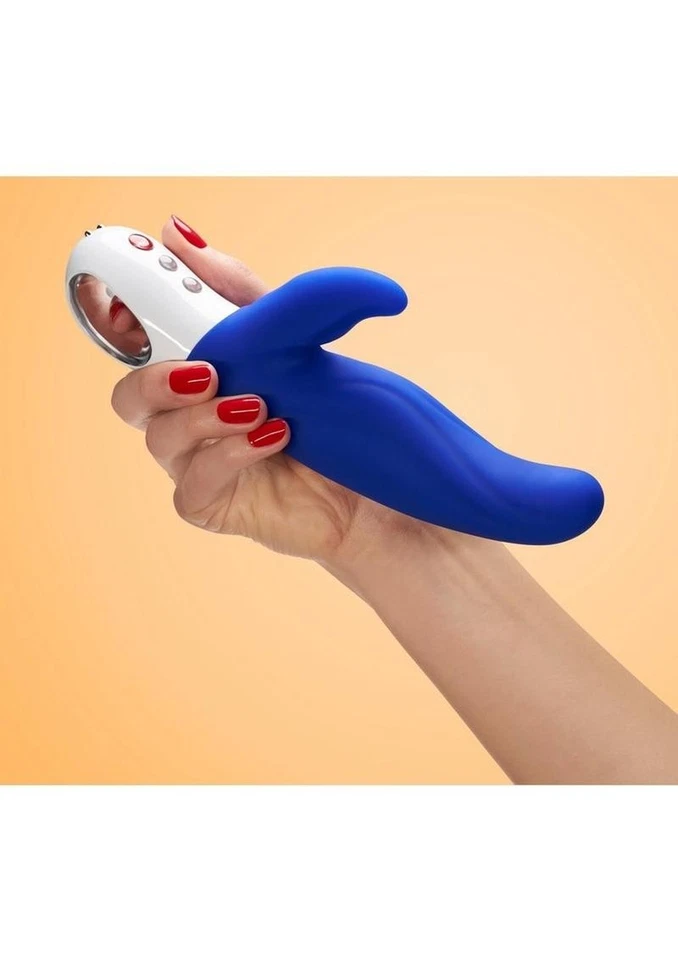 Lady Bi Silicone Dual Action Rabbit Vibrator - Ultramarine Blue - Image 4 of 4