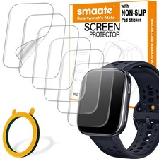 6-PACK Screen Protector Compatible with Amazfit Bip 6 1.97” 46mm Transparent