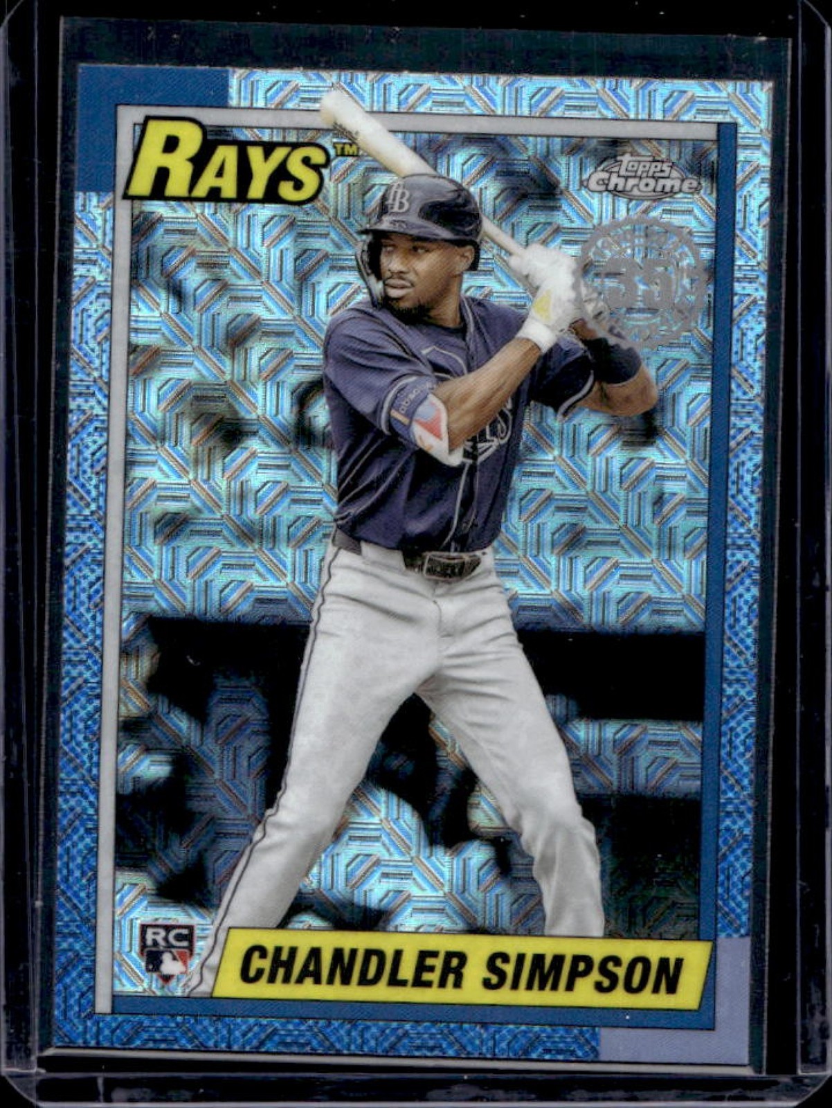 2025 Topps Update Chandler Simpson Silver Pack 1990 Chrome RC #U90C-27 Rays