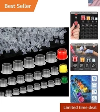 Disposable Tattoo Ink Cups 17mm - 1000pcs for Microblading & Tattooing
