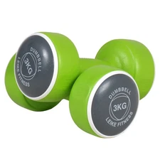 Leikefitness Dumbbells Anti-Slip 2 Pack 3kg