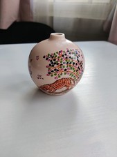 Cath Kidston London, rosa Keramik Vase, Leopard, Windhund, Schwein Motiv