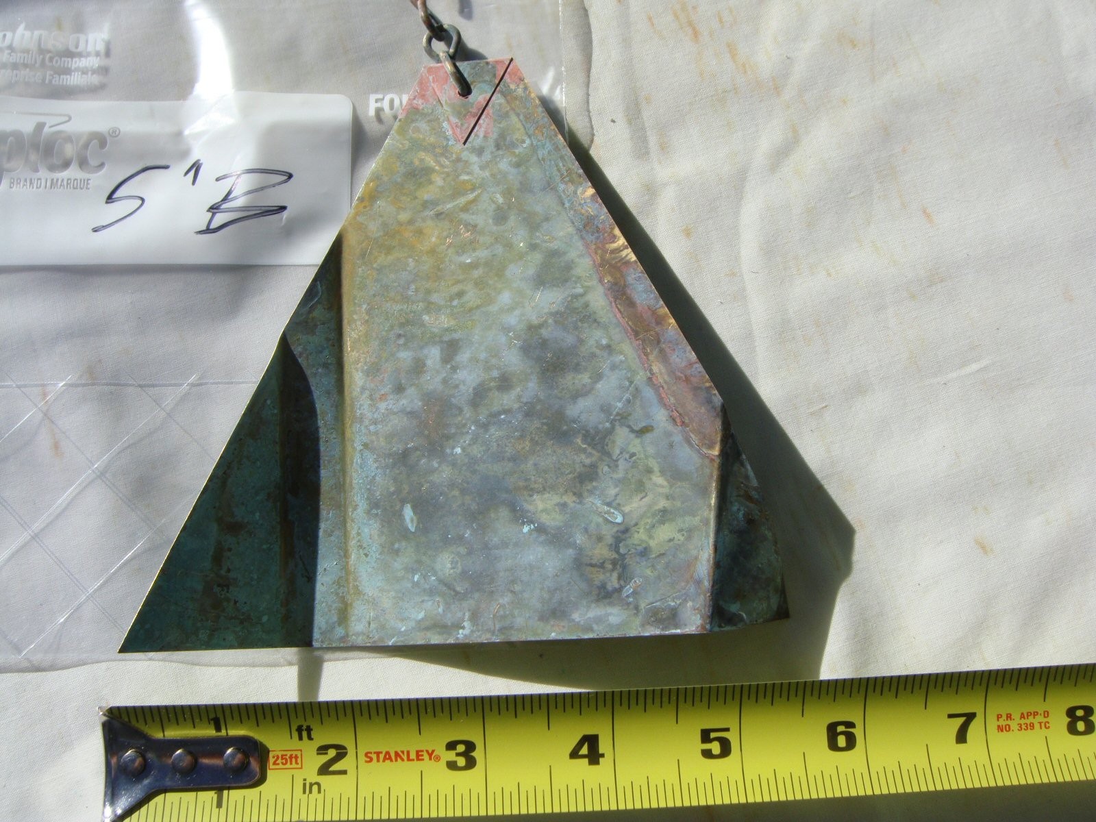 Paolo Soleri 5" Replacement Fin for Bronze or Ceramic Wind Bell Natural Patina B