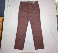 Express Men's Maroon Slim Straight Pants Hyper Stretch 32x32