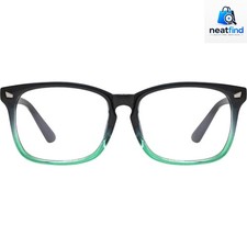 Durable Blue Gradient Green Blue Light Glasses with Anti-Reflective Lens