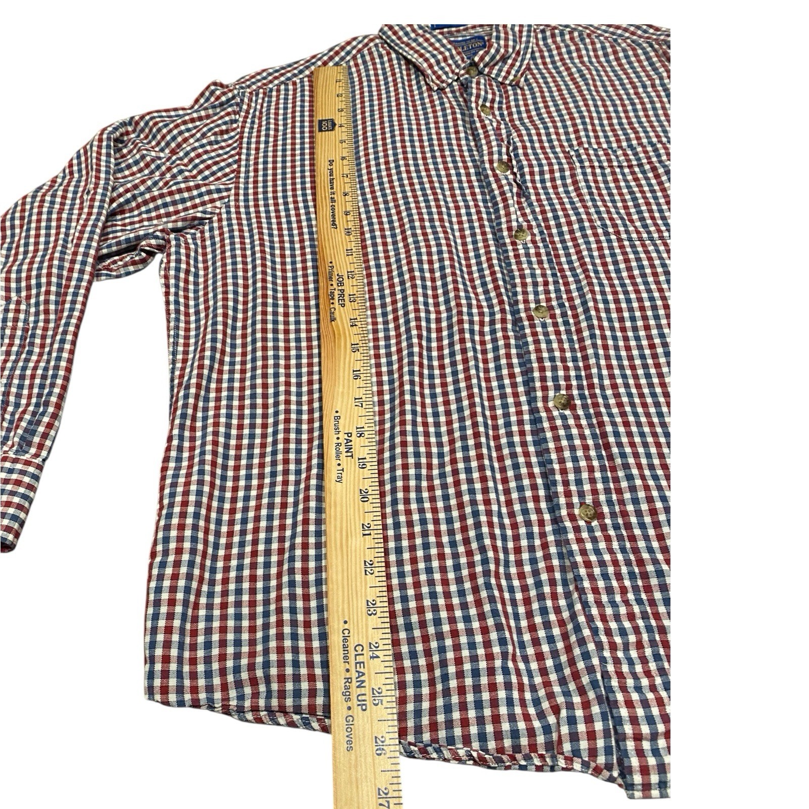 Pendleton Long Sleeve Button Up Varsity Shirt Men… - image 6