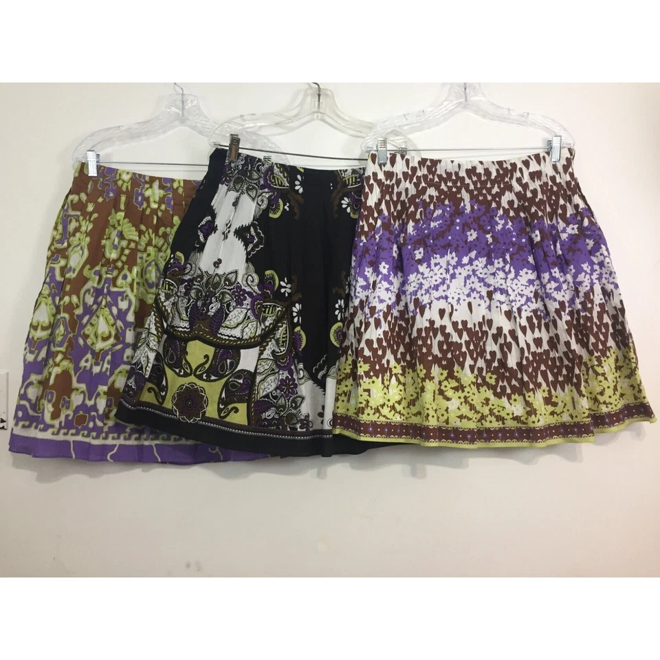 Y2K Eci New York Mujer Falda Talla 10 Fairycore Caprichosa Cottagecore Lote de 3 Foto 2 de 4