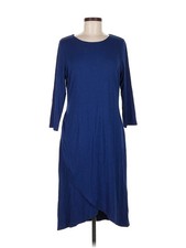 H By Halston Women Blue Casual Dress M