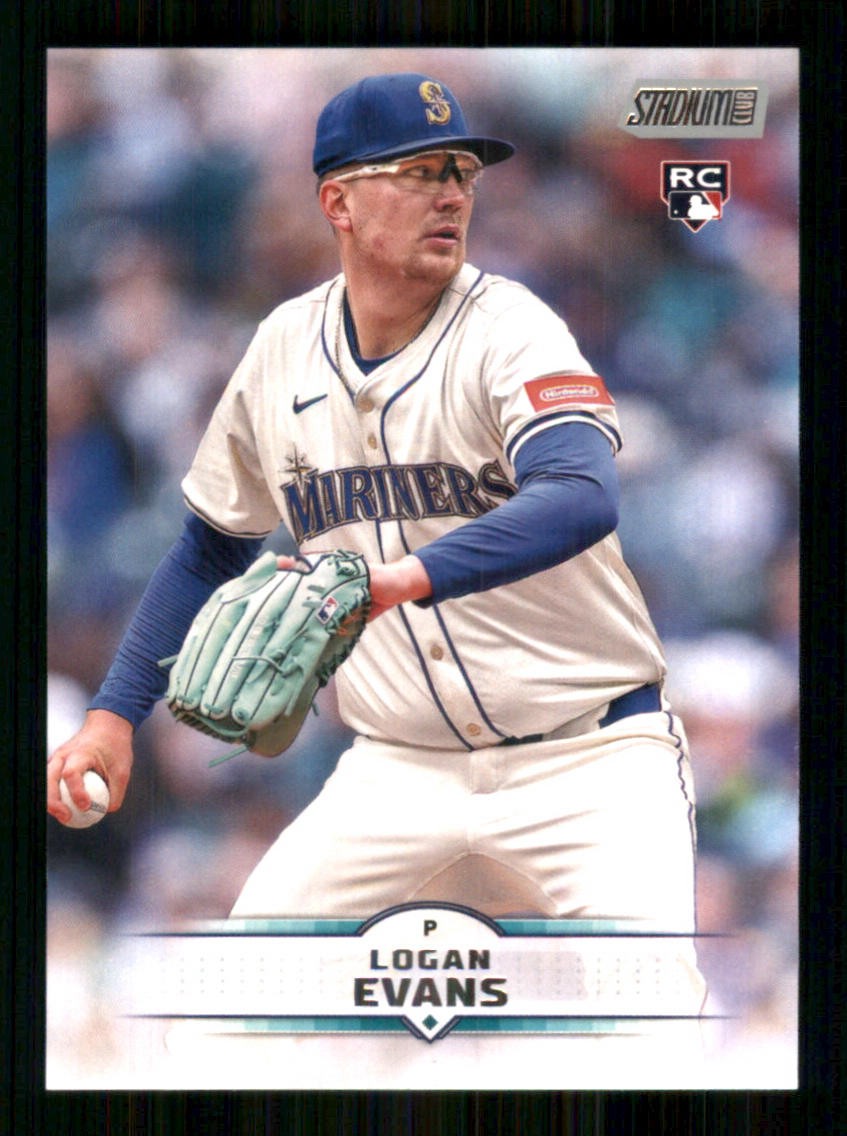 2025 Stadium Club #52 Logan Evans RC Seattle Mariners 63396