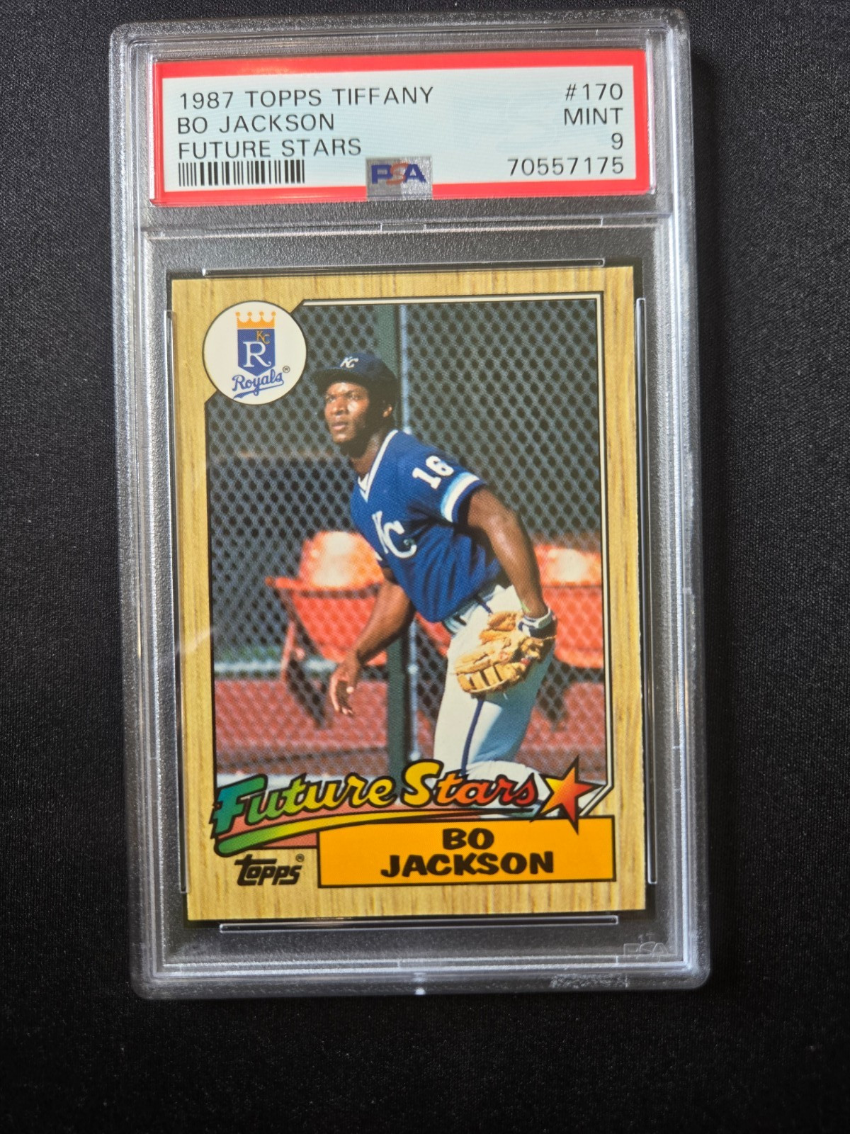 1987 Topps Tiffany Bo Jackson Future Stars #170 RC Rookie PSA 9 MINT - Royals