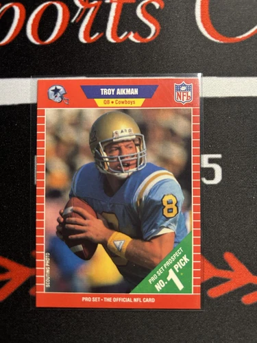 1989 Pro Set TROY AIKMAN #490 Rookie RC