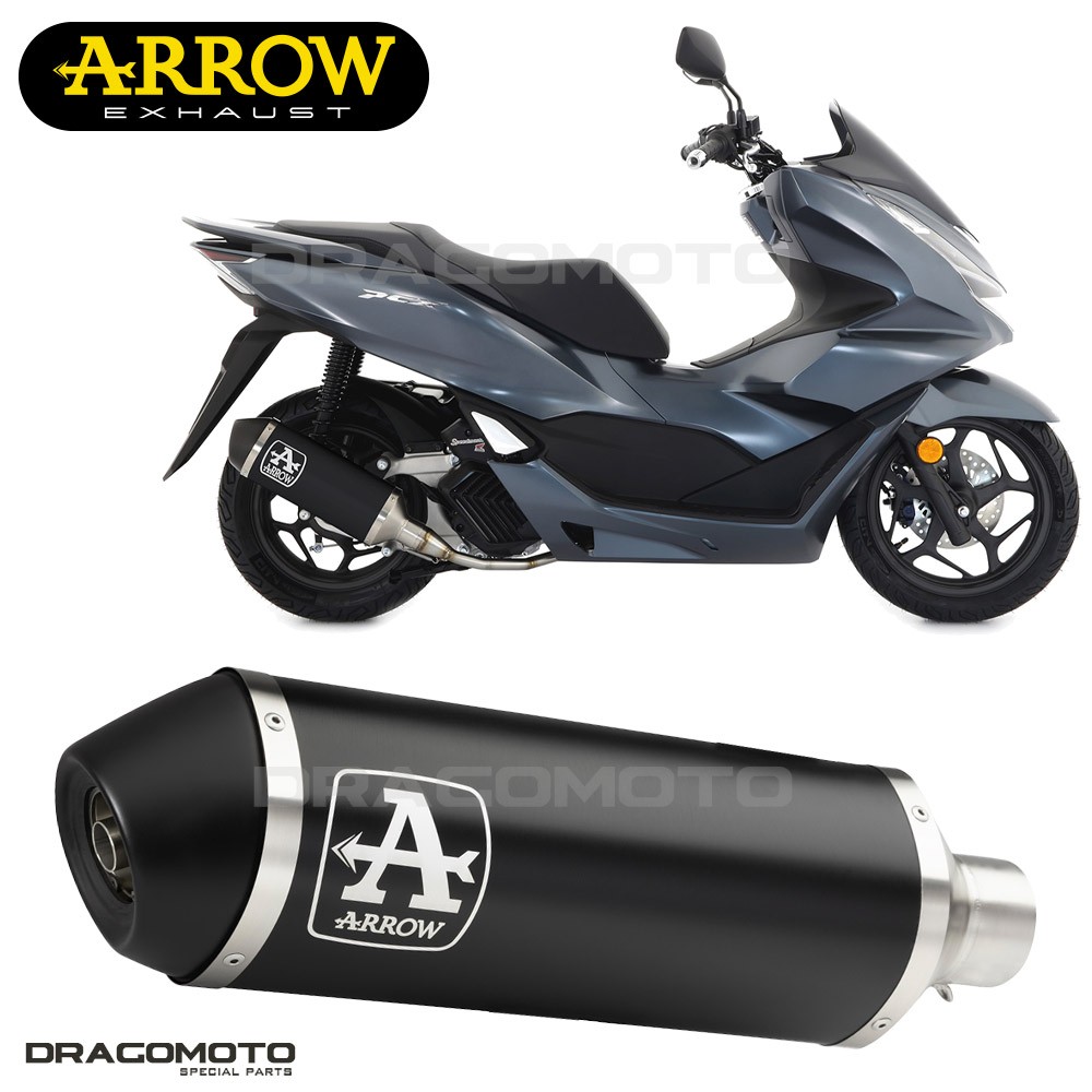 Echappement Arrow Urban noir alu de prestige pour Honda PCX 125 2021