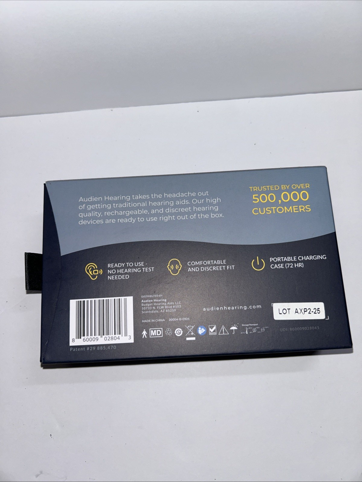 Audien Atom Pro 2 Rechargeable Wireless Digital OTC Hearing Aids