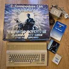 Commodore 64C Vintage Computer PAL Refurbished Boxed Terminator 2 Tested Working