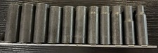 Snap-on 12 Drive Deep Impact Socket Set Sae 6 Point 38-1 Sim Usa