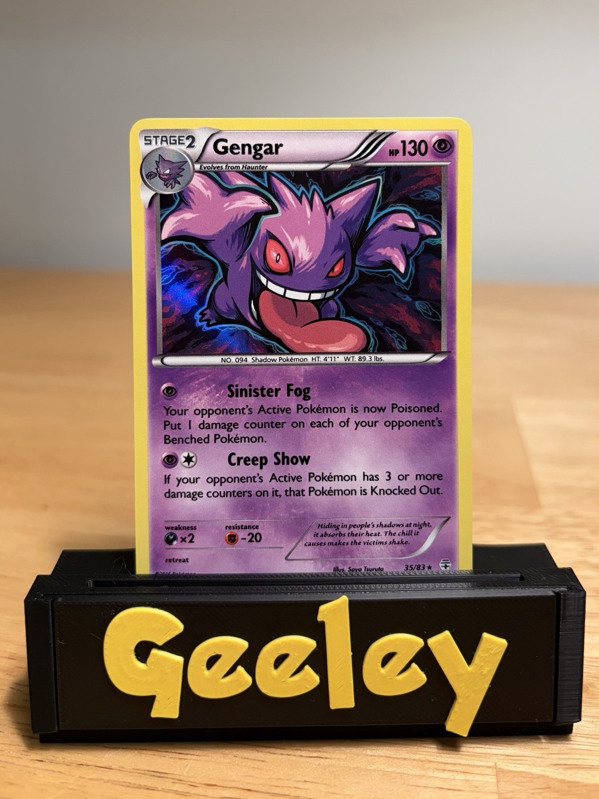 Pokemon Gengar XY Generations 35/83 Holo Rare 2016 NM