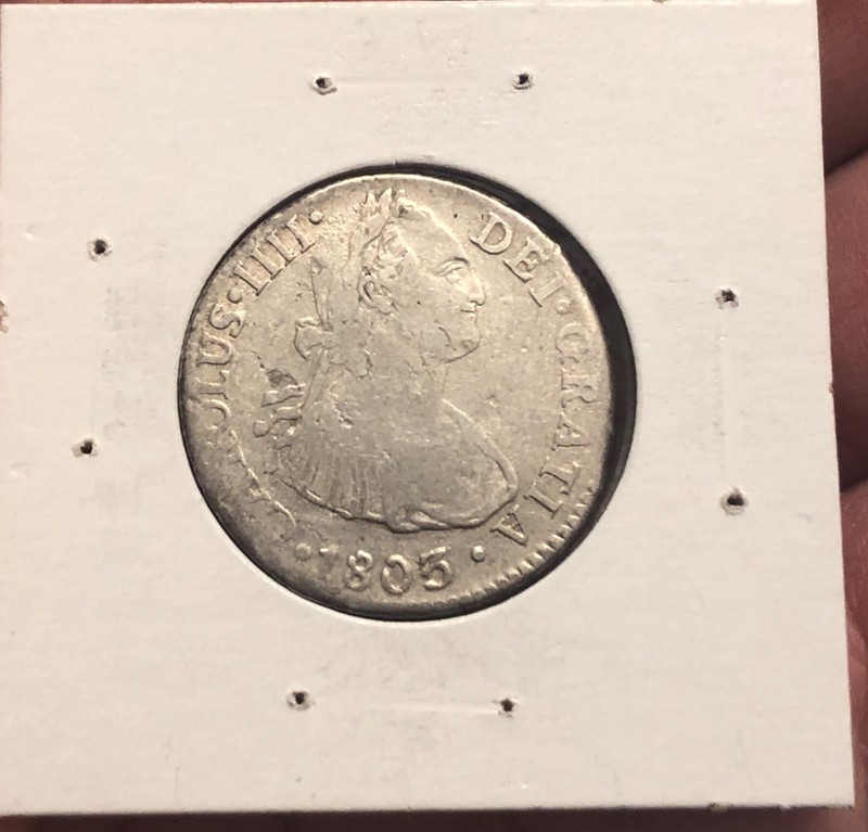Spain 2 Reales Coin Peru Lima Mint 1803