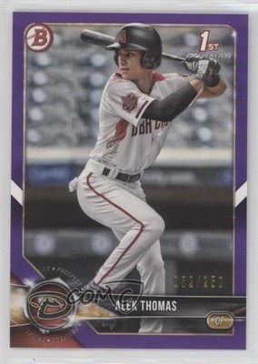 2018 Bowman Draft Purple 52/250 Alek Thomas #BD-155 yh4