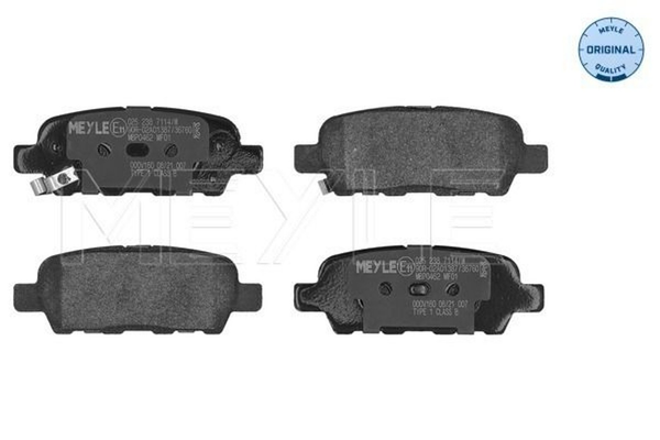 Meyle BremsbelÄGe Nissan Juke F15 Qashqai J10 NJ10 Tiida X-TRAIL T30 T31-image
