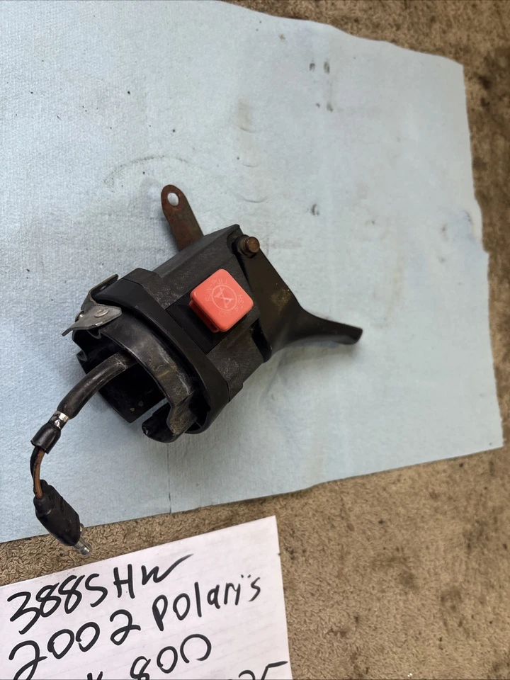 2002 Polaris RMK 800 thumb throttle lever kill switch 388 - Image 4 of 4