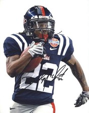 Dexter Mccluster signed NFL football 8x10 photo W/Cert Autographed (A0297
