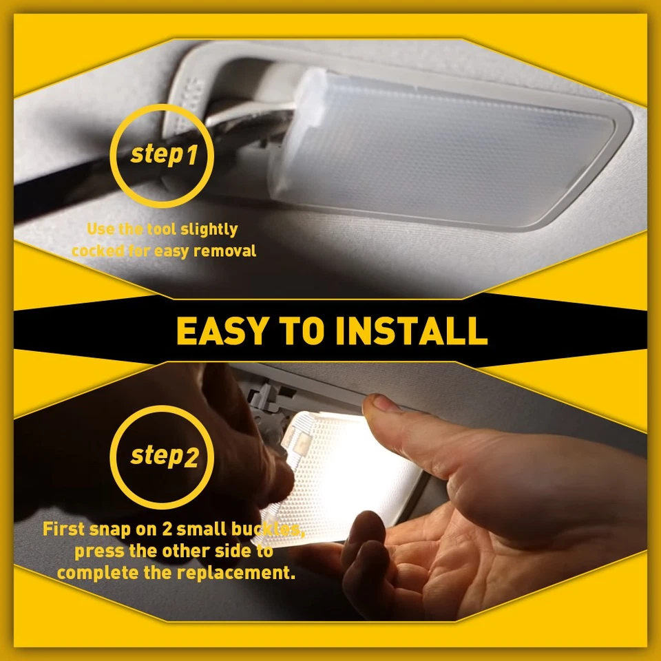 Juego de 2 lentes domo interiores superiores para Toyota 4Runner RAV4 Celica Corolla Te Foto 4 de 4