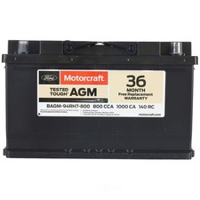 Vehicle Battery-TESTED TOUGH AGM Motorcraft BAGM-94RH7-800