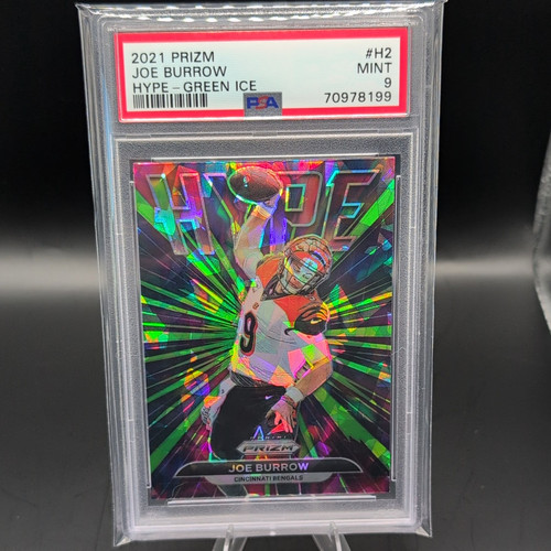 Joe Burrow [Green Prizm] #H-2 2021 Panini Prizm Hype card