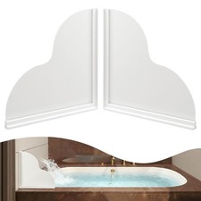 Shower Splash Guards, 2pcs Bathtub Corner Splash Guards Prevent Water Splashi...