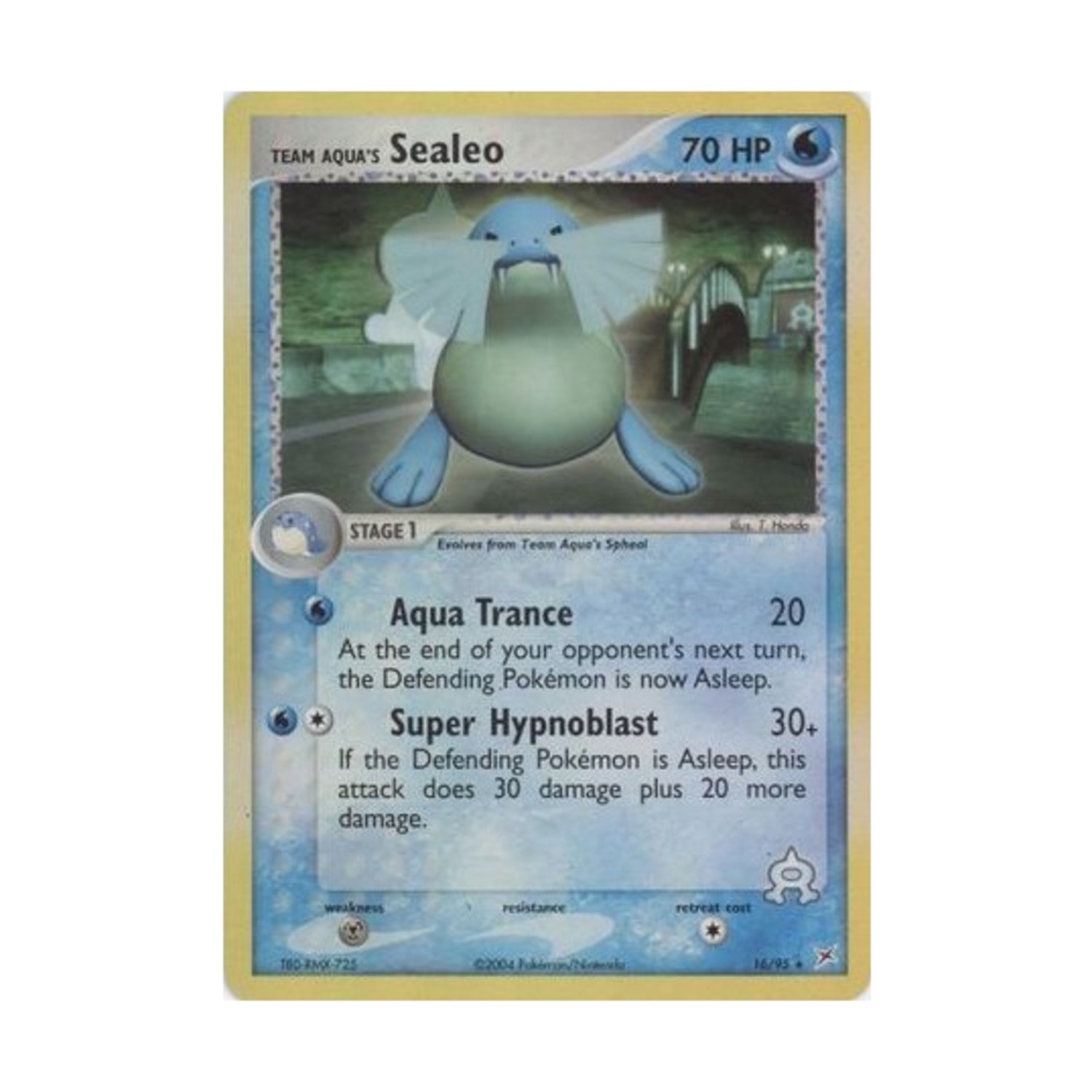 Pokemon Team Magma vs Team Aqu Team Aqua's Sealeo (16) (R) #16 (Reverse Ho NM