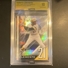 Topps 2020 Chrome Update Numbers Game Roberto Clemente #NGC-3 MBA 10