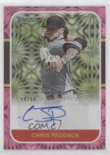 2021 Donruss Retro 1987 Signatures Pink Fireworks 54/99 Chris Paddack Auto 7m3