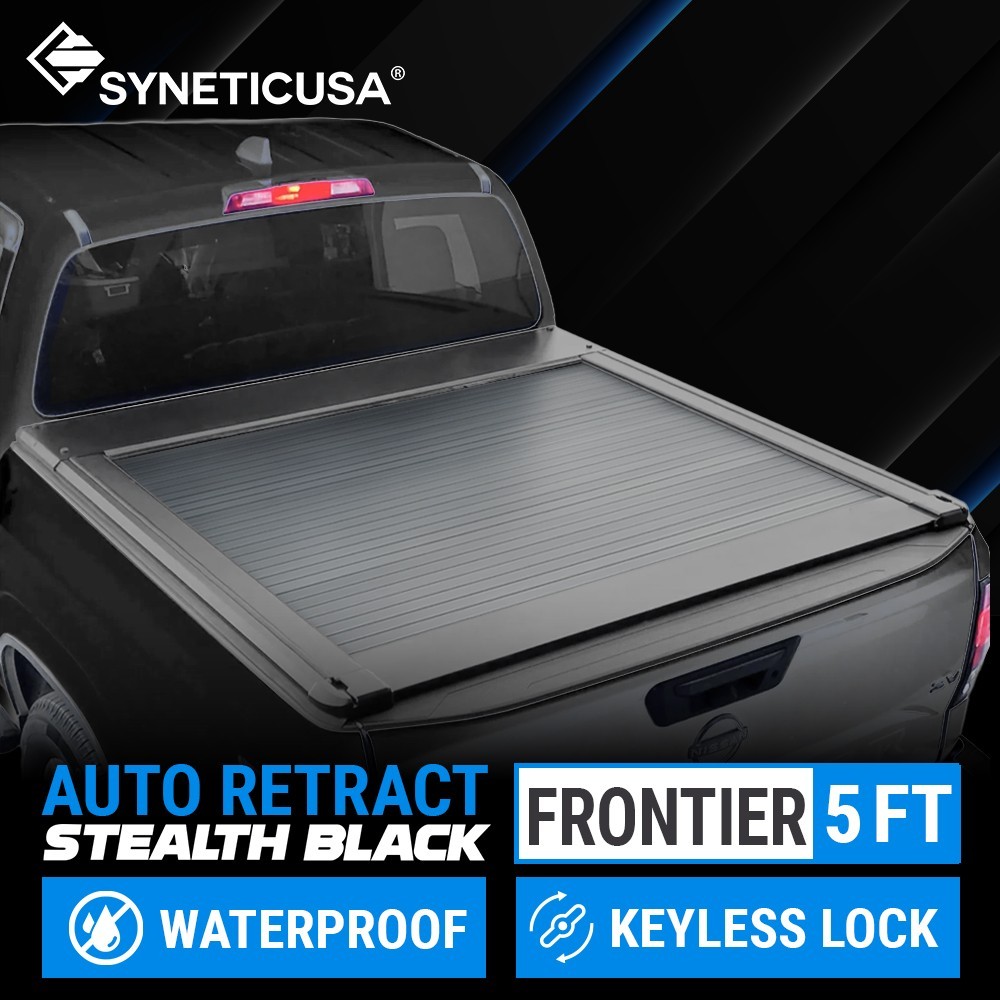 For 5ft Bed 2015-26 Nissan Frontier Aluminum Auto AR Retractable Tonneau Cover