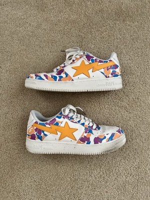 A Bathing Ape Bapesta Los Angeles 5th Anniversary Multicolor Camouflage Sneakers
