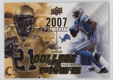 2009 Upper Deck College to Pros Calvin Johnson #CTP-JO HOF 8we