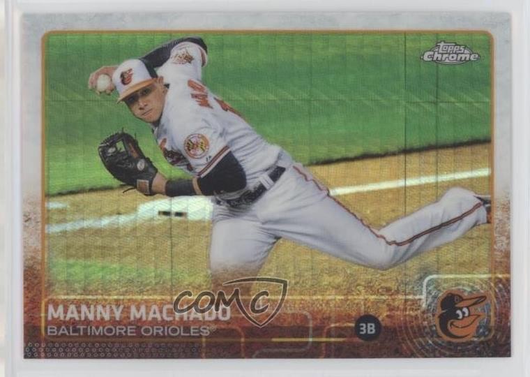 2015 Topps Chrome Prism Refractor Manny Machado #42 0t2