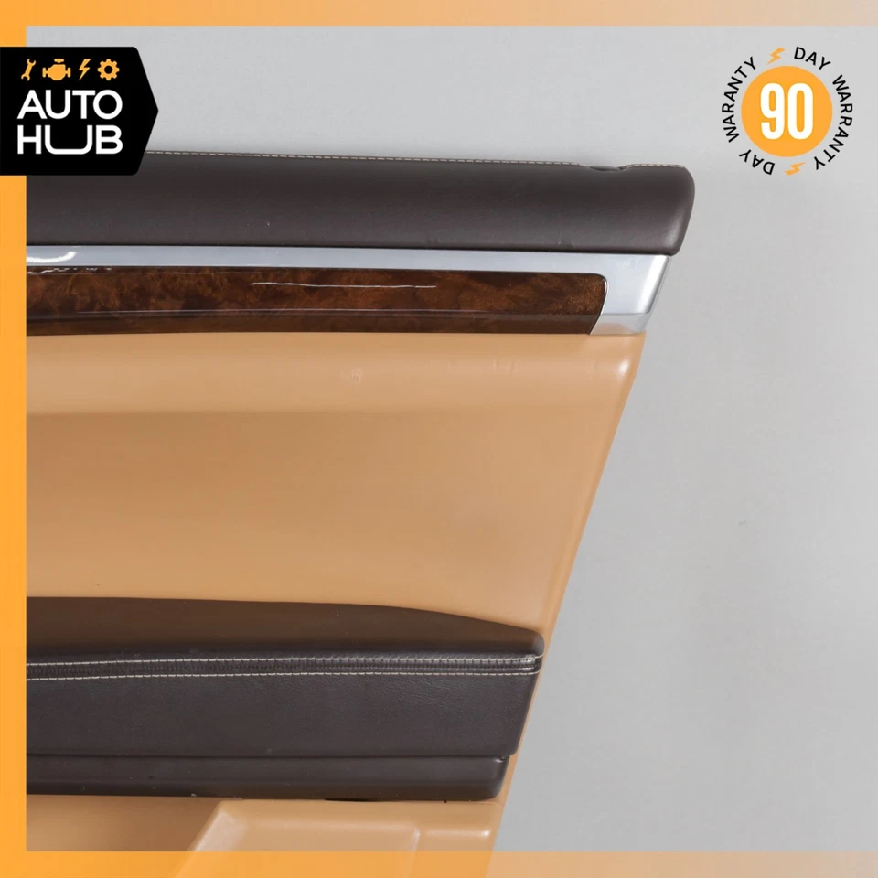 Porsche Cayenne 958 Turbo Front Right Side Interior Door Panel Natur Leather OEM - Image 2 of 4