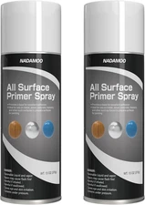 All Surface Primer Spray, White, 2 Cans