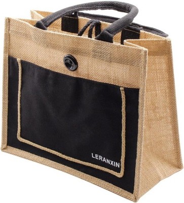 Jute Brauttasche, 31 × 25cm Jute Tasche, Baumwolltasche Tote Bag, Sackleinen