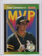 1989 Donruss MVP #BC-5 Jose Canseco - FREE CARDS with purchase!