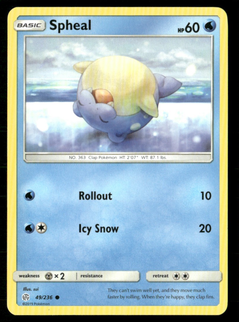 2019 Sun & Moon - Cosmic Eclipse Spheal Basic/Common #49
