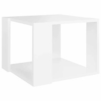 Tinkaro Couchtisch Weiß 40X40X30 Cm Spanplatte