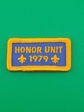 Honor Unit 1979 Award Patch Gauze Back BSA Scouts America NEW