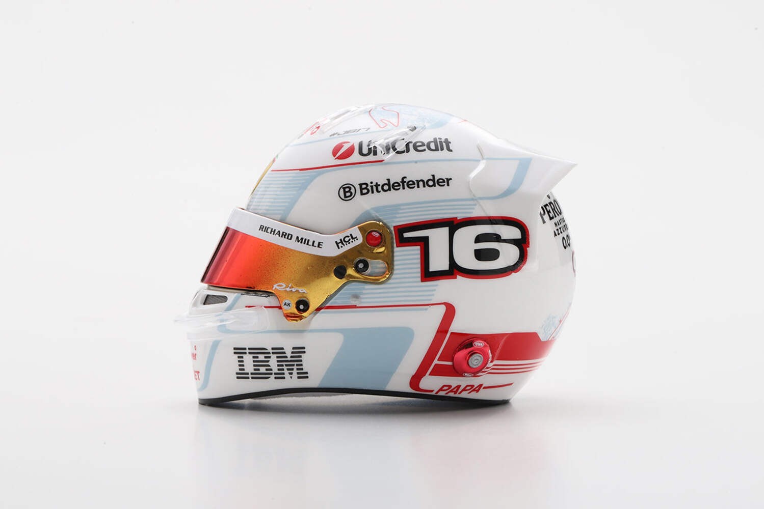 Looksmart Charles Leclerc Monaco F1 GP 2025 1/5 Scale Helmet LSHEL013