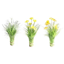 Artificial Flower Plant Faux Flower Floral Arrangement Greenery Leaves for
