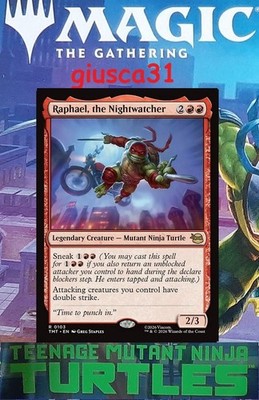 Raphael, the Nightwatcher - Rare/L. Kreatur - Teenage Mutant Ninja Turtles EN/NM