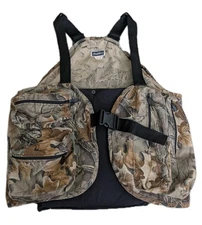 VINTAGE Mcmann RealTree Advantage Camo Padded Seat Vest Hunting